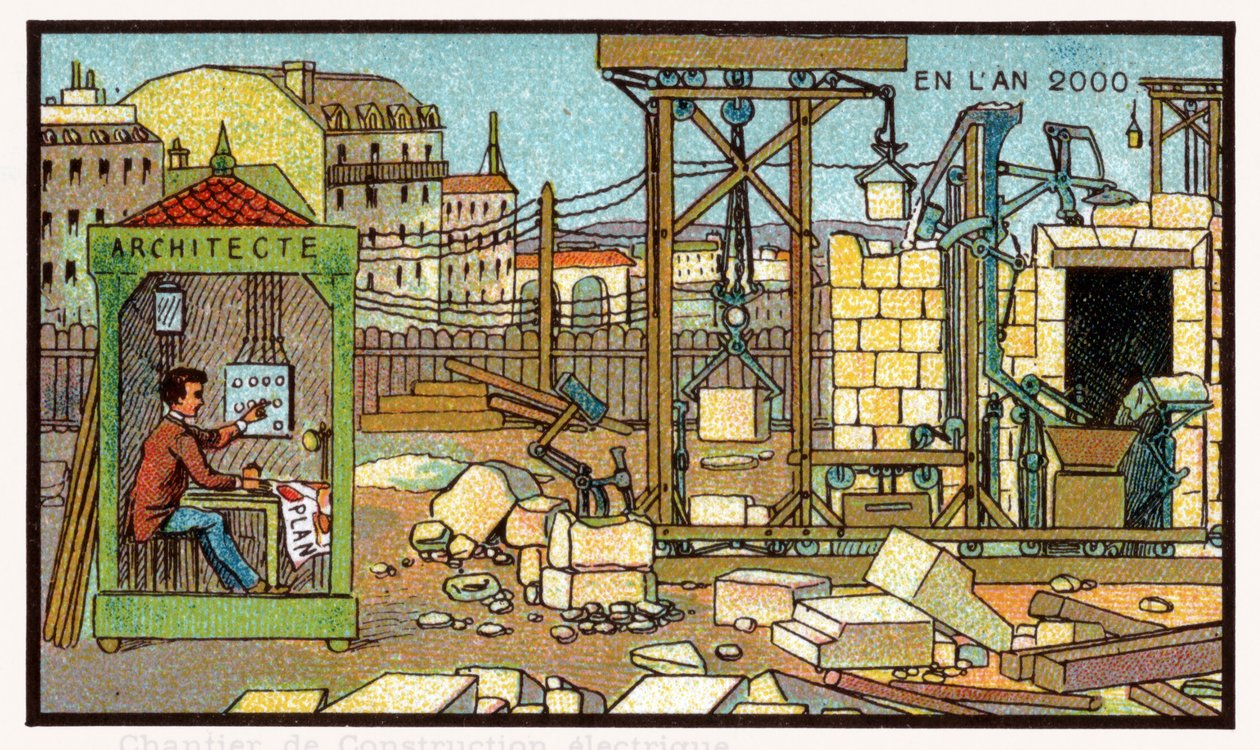 Sitio de construcción, c.1910 de . .