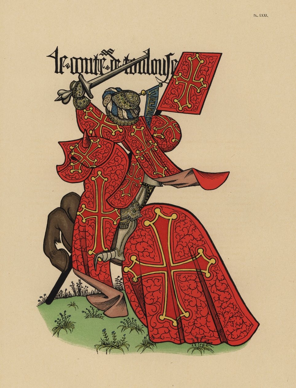 Conde de Toulouse, Comte de Toulouse, con estandarte de John Pardon