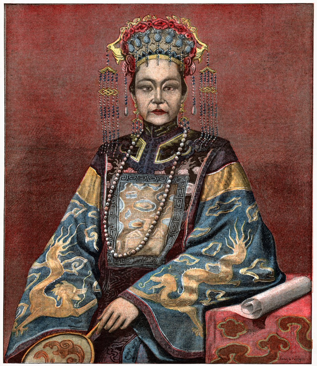 Emperatriz viuda Cixi de . .