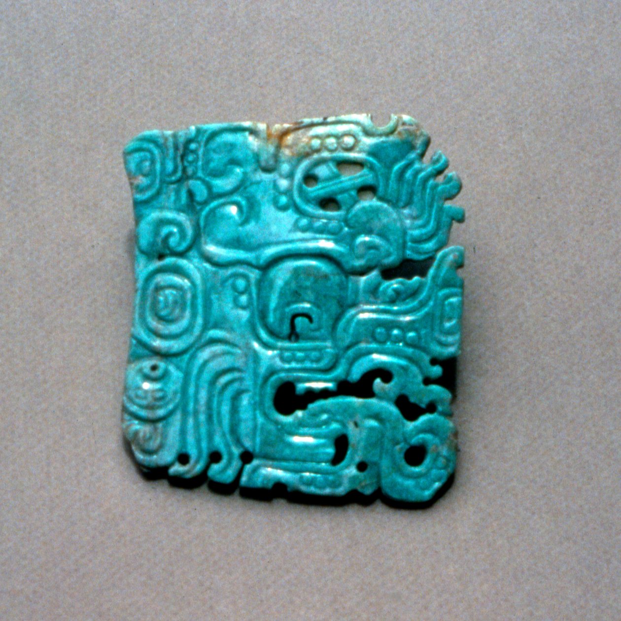 Grabado de Itzamná de una tumba en Topoxte, Petén, Guatemala, período Clásico, c.300-900 d.C. de Hippolyte Lalaise Devéria