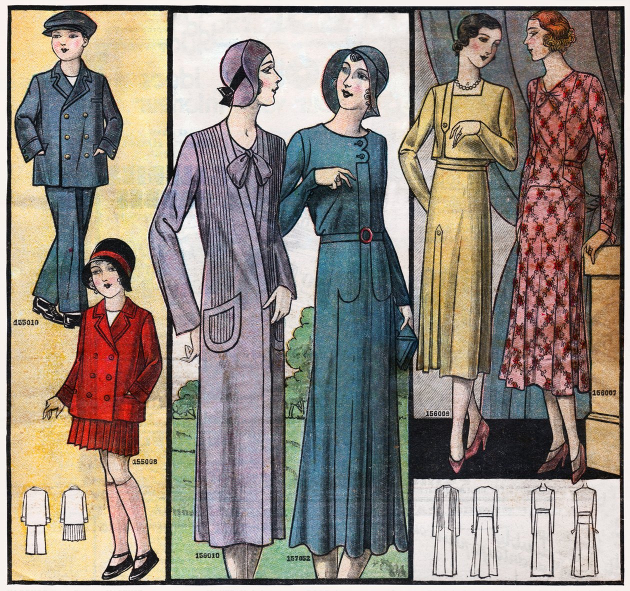 Moda en los años treinta de . .
