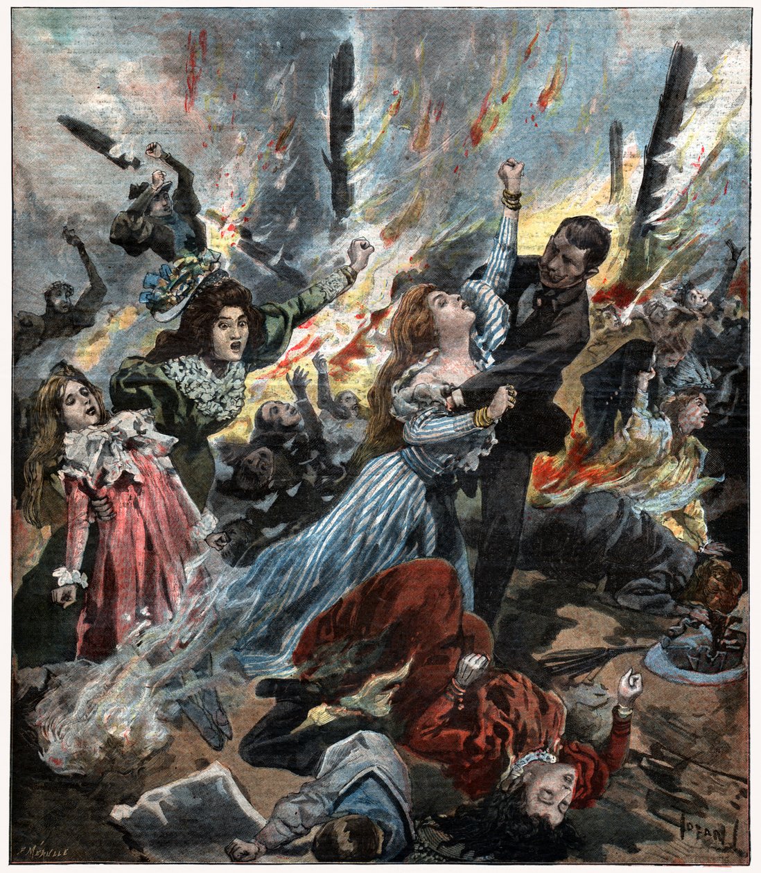 Incendio en el Bazar de la Caridad de . .