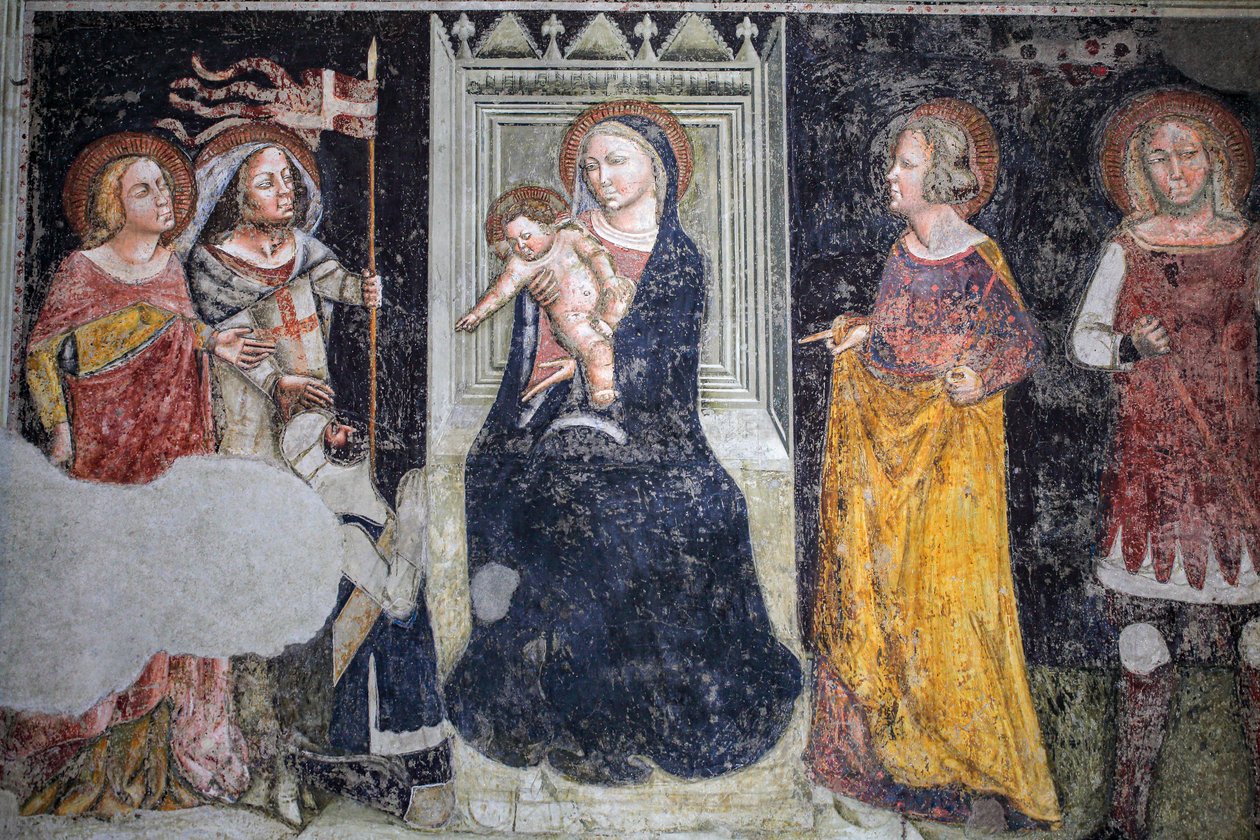 Fresco de la capilla Giusti en la iglesia de Sant