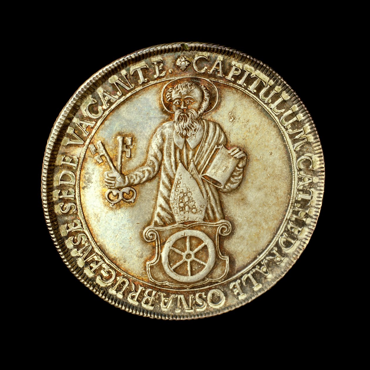 Moneda alemana que representa la figura completa de San Pedro, patrón del obispado de Hippolyte Lalaise Devéria