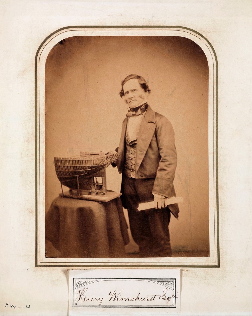 Henry Wimshurst, ingeniero inglés de Ferdinand Georg Waldmuller