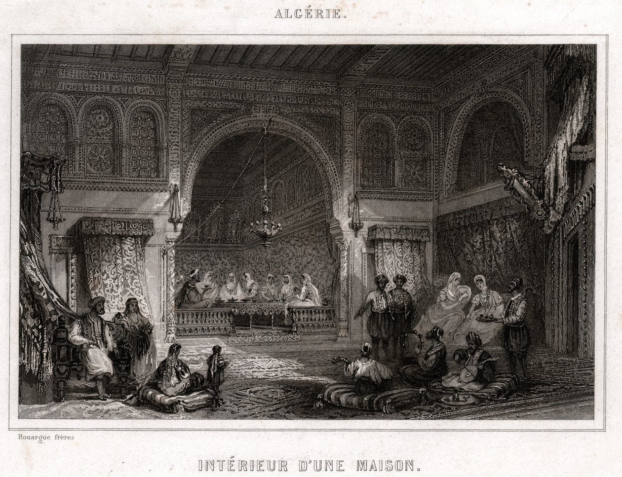 Interior en Argelia, circa 1840 de . .