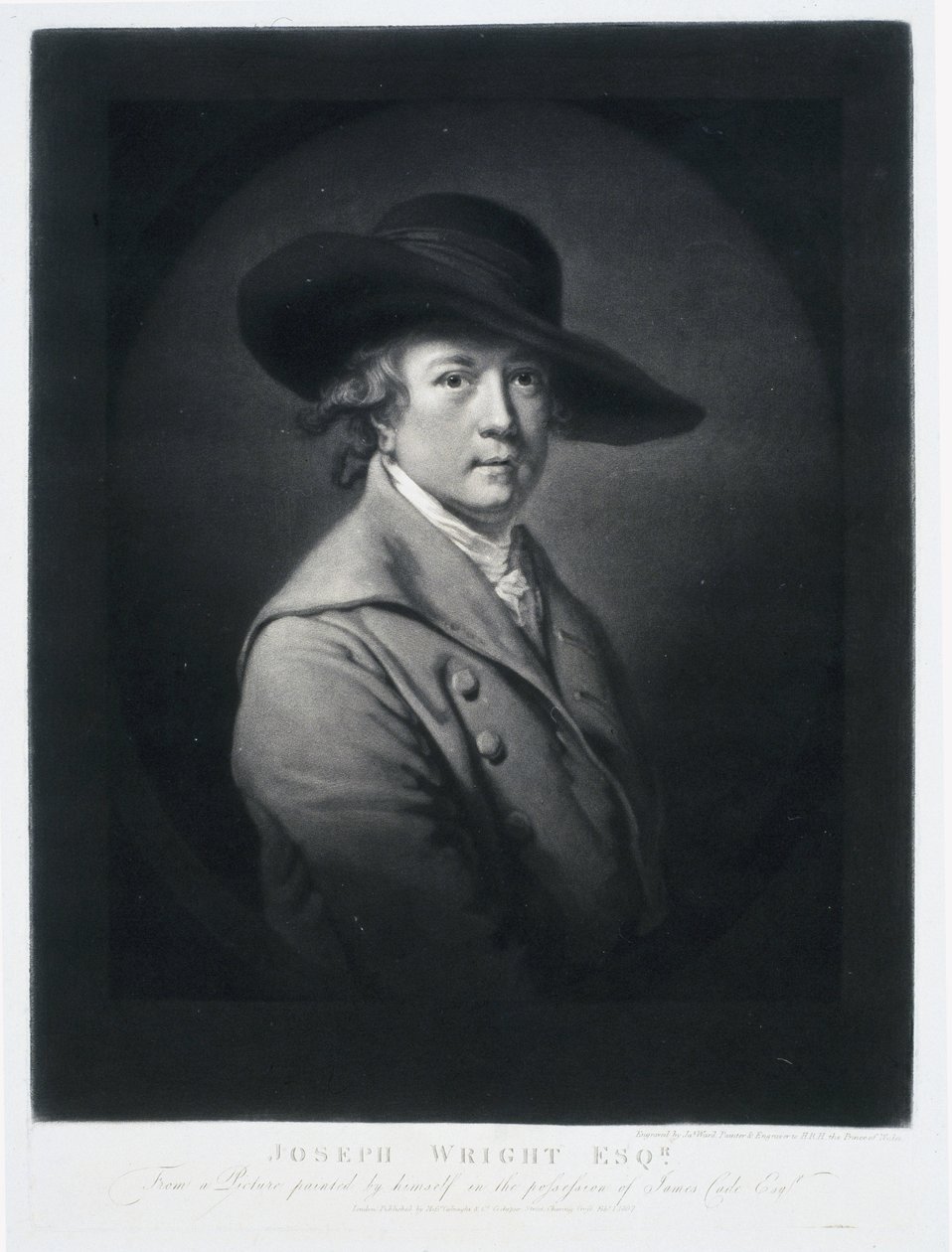 Joseph Wright, pintor inglés, finales del siglo XVIII de Frederick (attr. to) Barnard