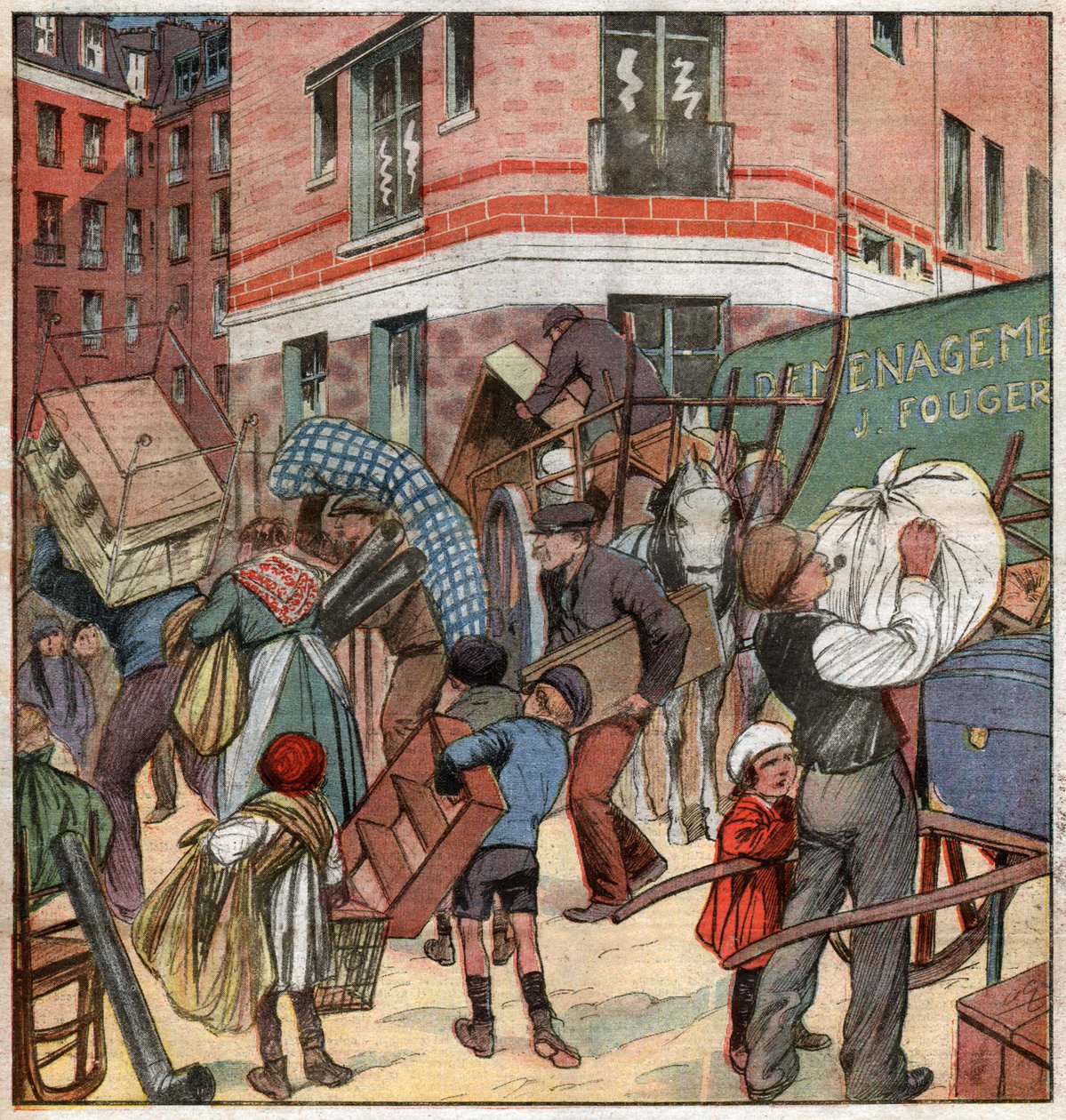 Viviendas sociales en Francia de Ferdinand Georg Waldmuller