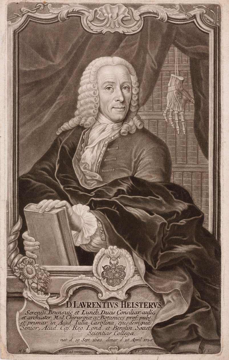 Lorenz Heister, cirujano alemán de Henry Charles Fehr