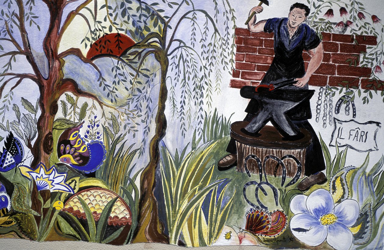 Murales, Bordano, Friuli Venezia-Giulia, Italia de Henry Charles Fehr