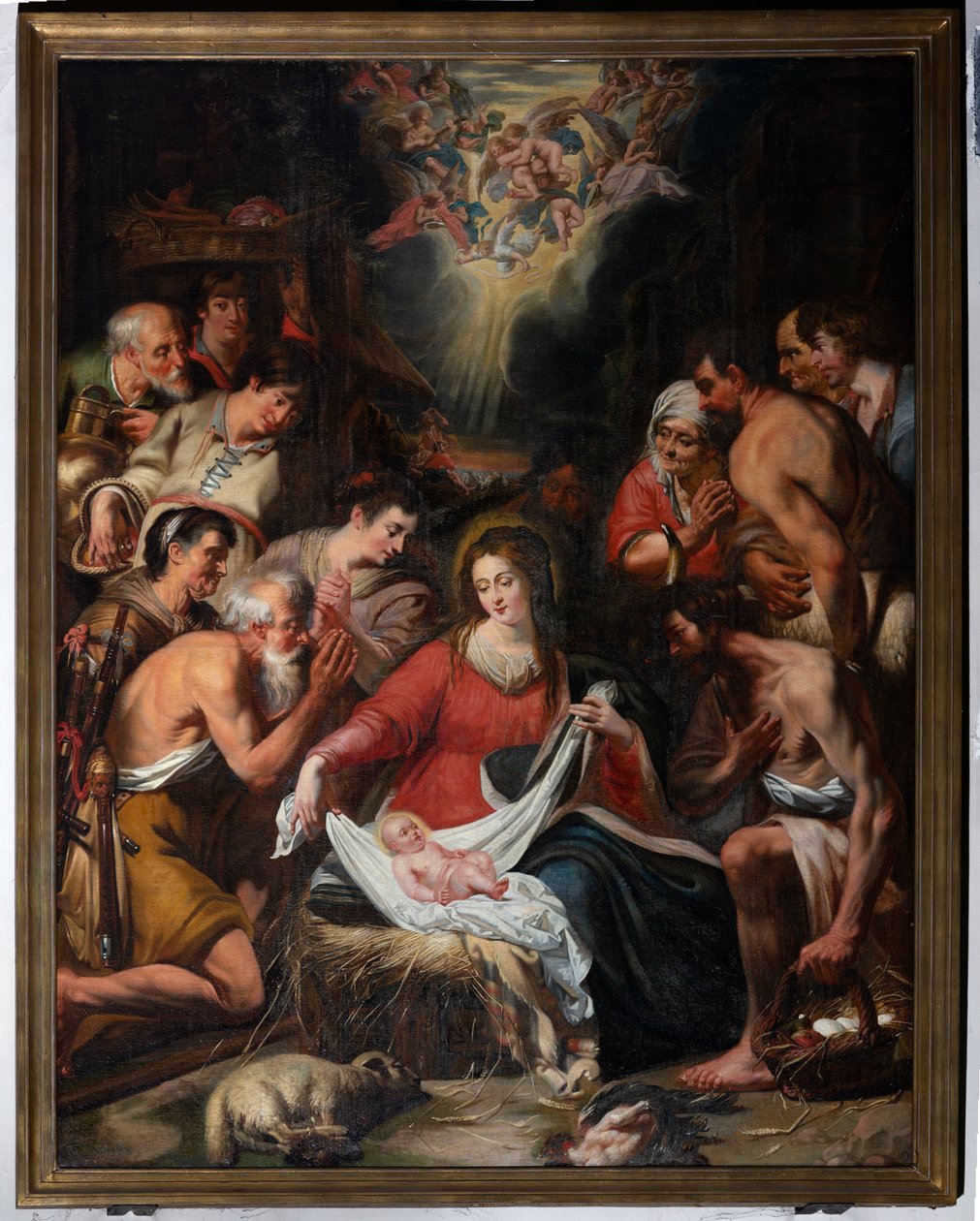 Iglesia parroquial (Decanale kerk van Onze-Lieve-Vrouw). Interior. Pintura de . .