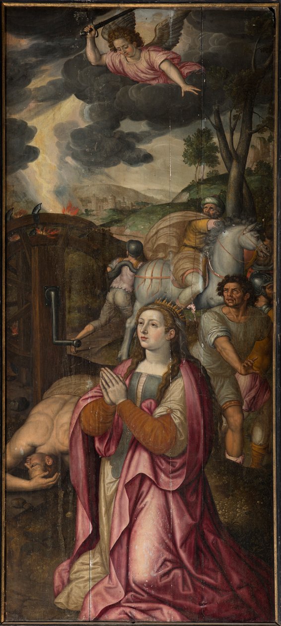 Iglesia parroquial (Parochiekerk Sint-Walburga). Tríptico. de . .