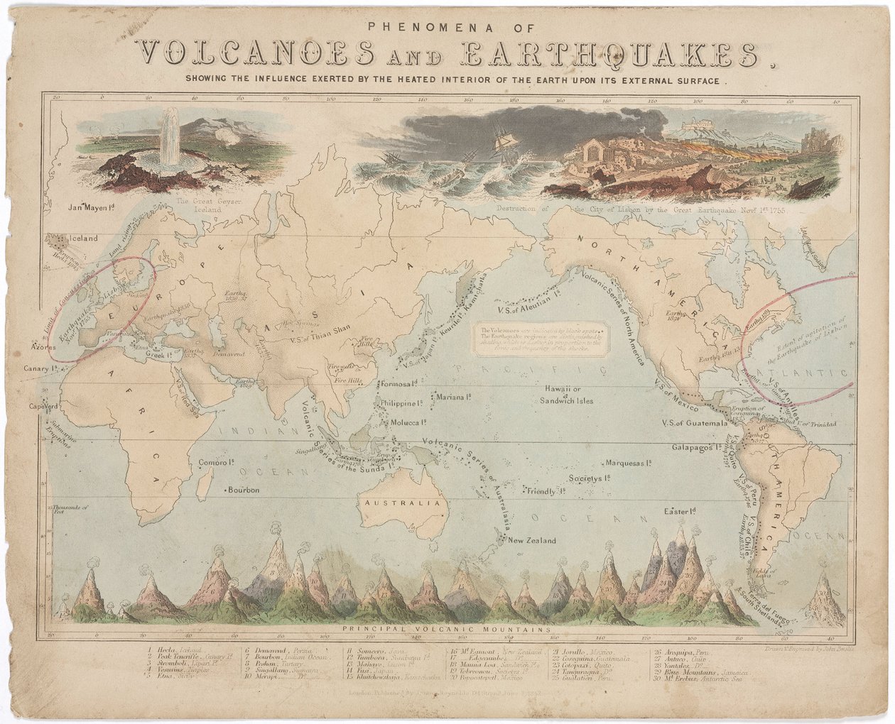 Fenómenos de volcanes y terremotos, 3 de junio de 1852 de John Pardon