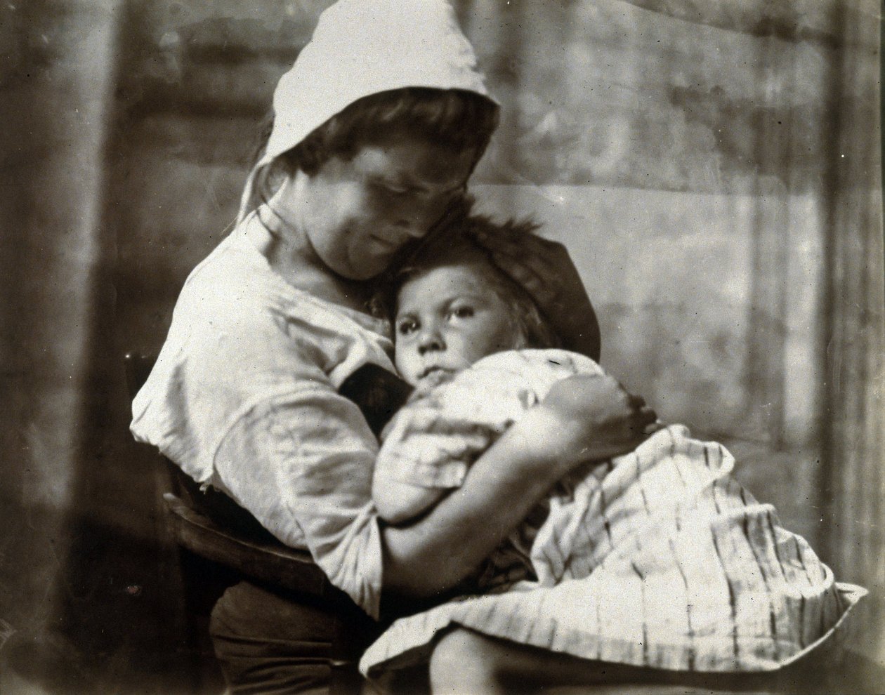 Retrato de una madre y su hija, c. 1900-1905 de Frederick (attr. to) Barnard
