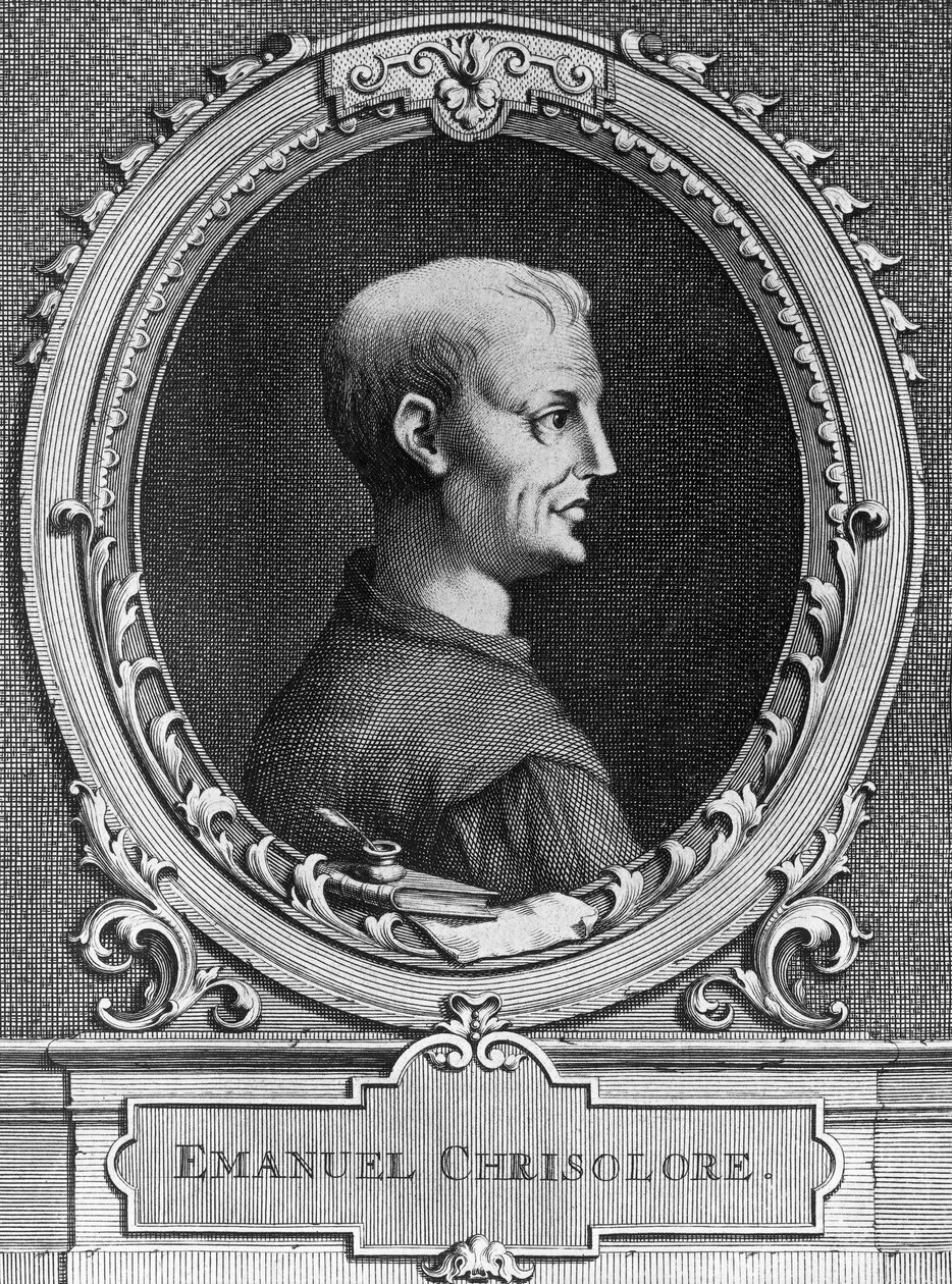 Retrato de Emanuele Crisolora (1350-1415), humanista bizantino de William Walcutt