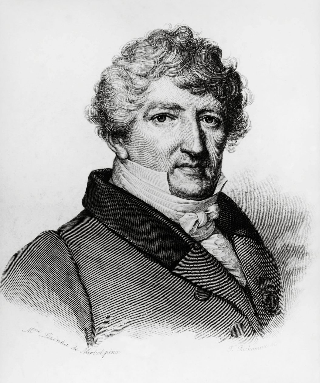 Retrato de Georges Leopold Chretien Frederic Dagobert Cuvier (1769-1832), biólogo francés de William Walcutt