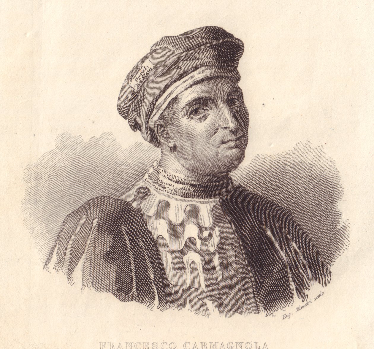 Retrato del líder militar italiano Francesco da Bussone, conocido como Carmagnola (1380-1432) de William Walcutt