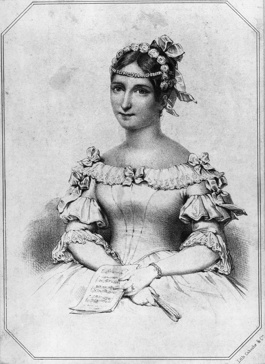 Retrato de Laura Cinti-Damoreau (1801-1863), soprano francesa de William Walcutt