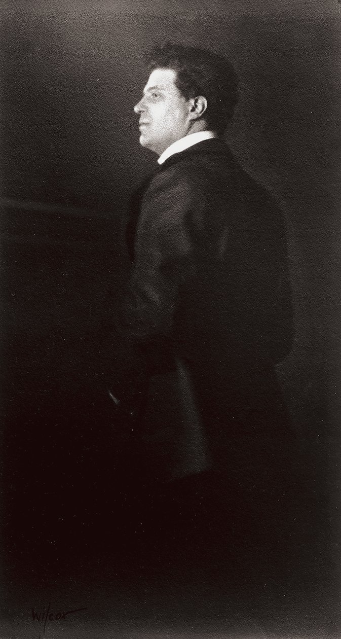 Retrato de Pietro Mascagni, el músico de Henry Charles Fehr