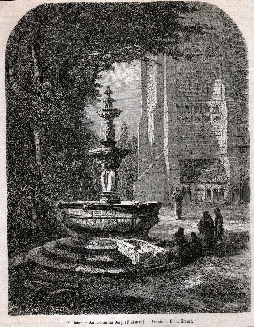 San Juan del Dedo, circa 1850 (grabado) de . .