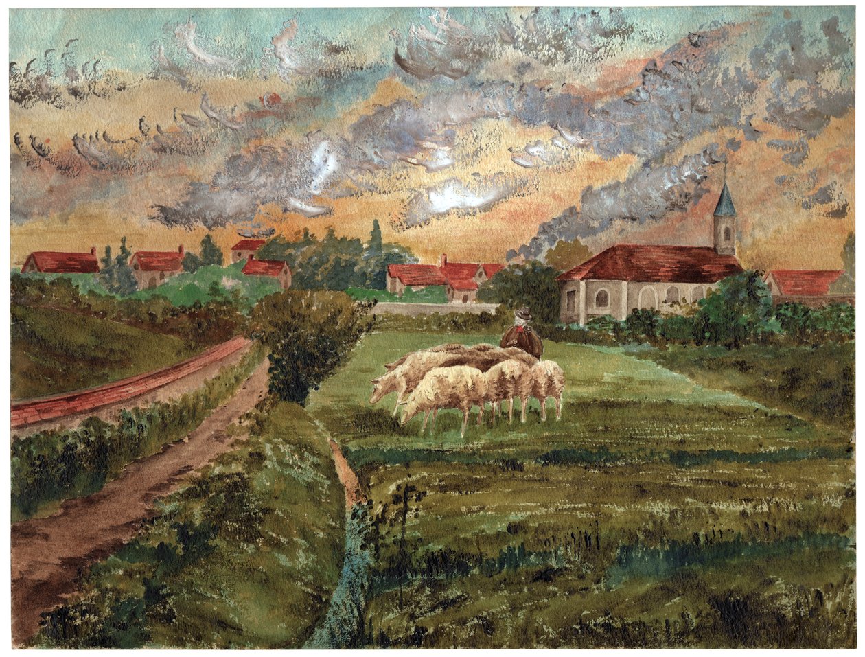 Rebaño de ovejas, ca 1910 de . .