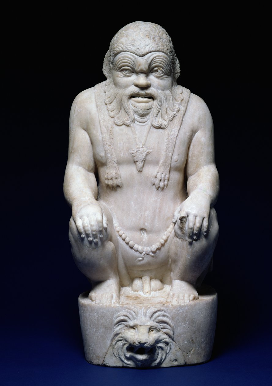 El dios egipcio Bes, de una fuente, romano, c.130 d.C. de Hippolyte Lalaise Devéria