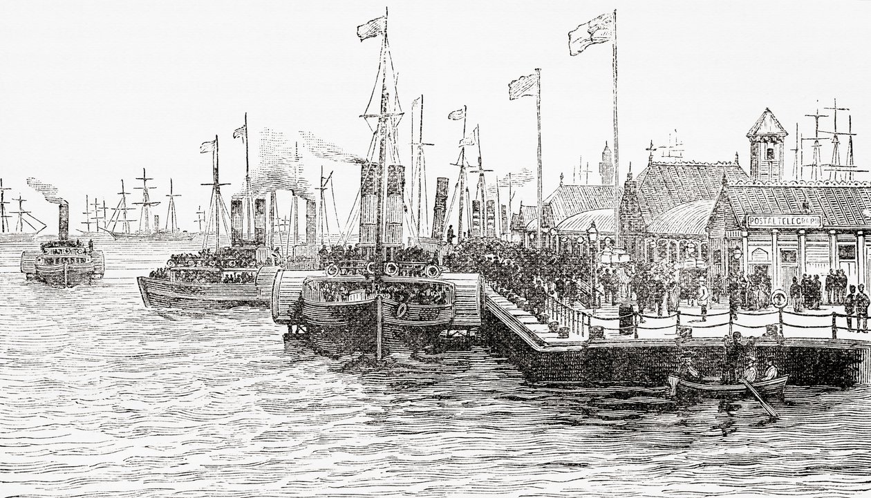 El muelle de desembarco del príncipe, Liverpool Dock, Liverpool, Inglaterra de . .