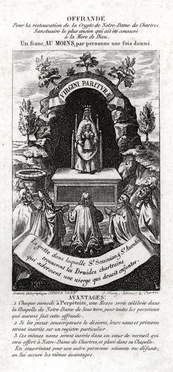 La Virgen María adorada por los druidas de . .