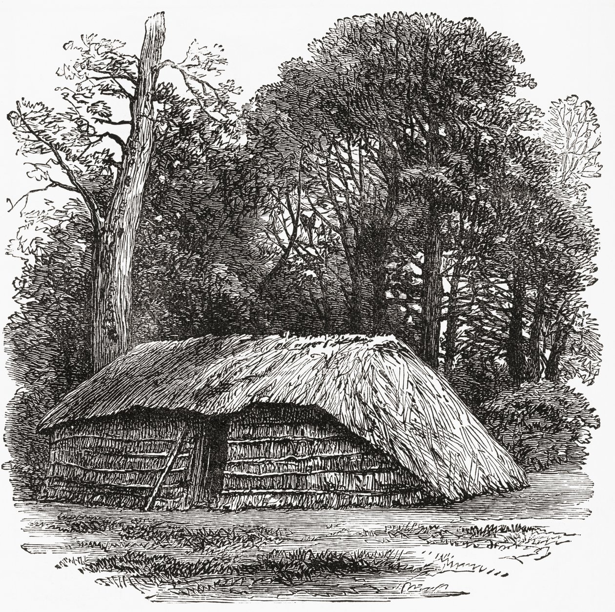 La cabaña en la que murió Sir David Livingstone el 1 de mayo de 1873 de . .