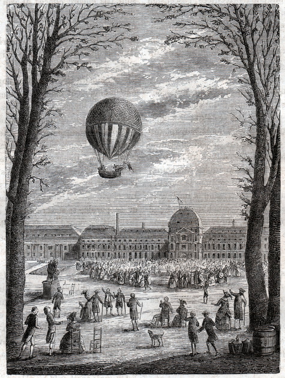 Vuelo en globo de Frederick (attr. to) Barnard