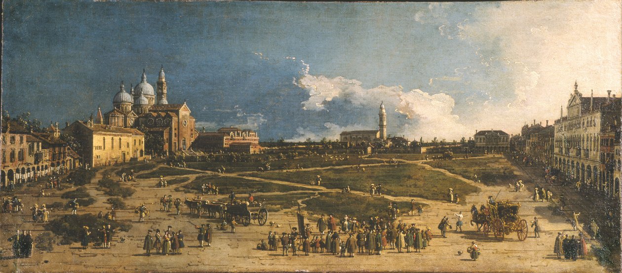 Prà della Valle en Padua de Giovanni Antonio Canal