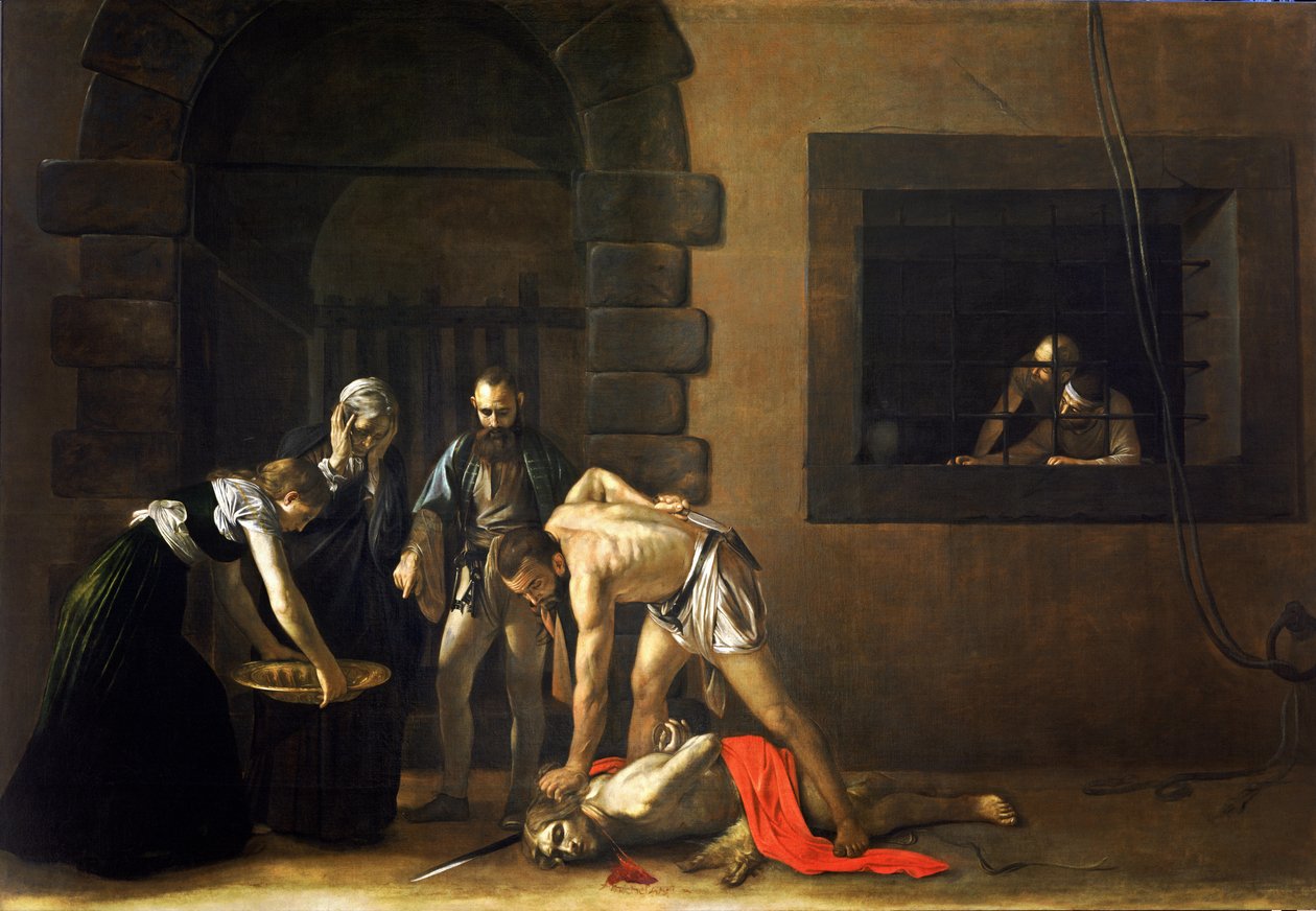 La decapitación de San Juan BautistaPolski: Ścięcie św. Jana ChrzcicielaFrancés: La decapitación de San Juan Bautista de Michelangelo Merisi da  Caravaggio