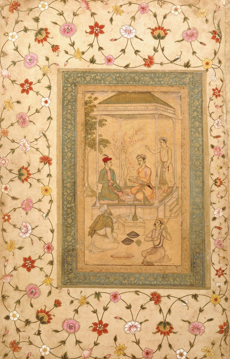 Los hijos de Akbar, Sultan Daniyal y Sultan Murad, c.1600-1605 de   Manohar
