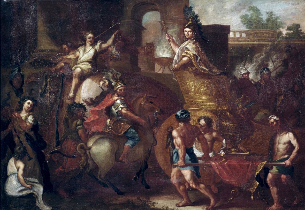 Entrada de Alejandro Magno en Babilonia de after Charles Le Brun