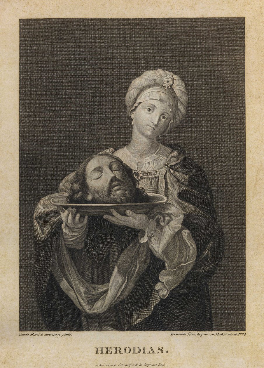 Herodías de Guido Reni