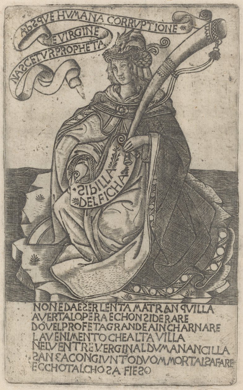 Sibila delfica de after Baccio Baldini