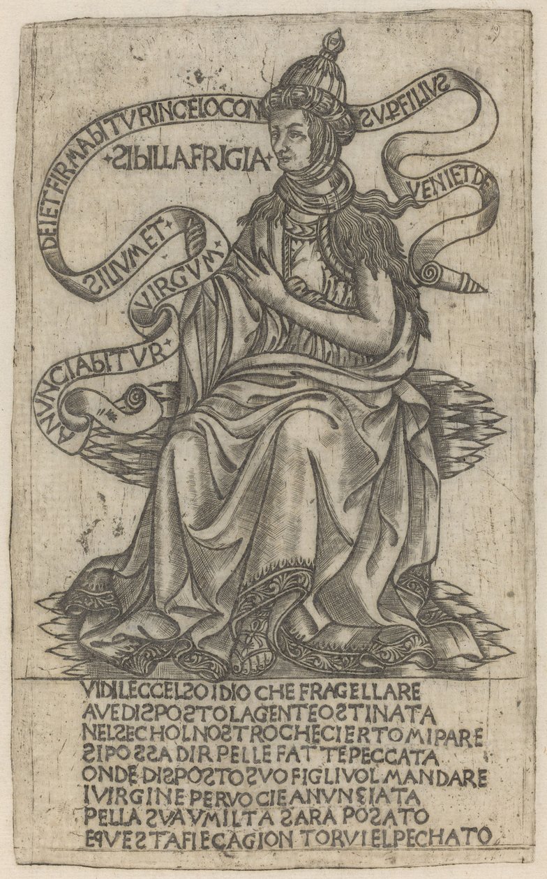 Sibila frigia de after Baccio Baldini