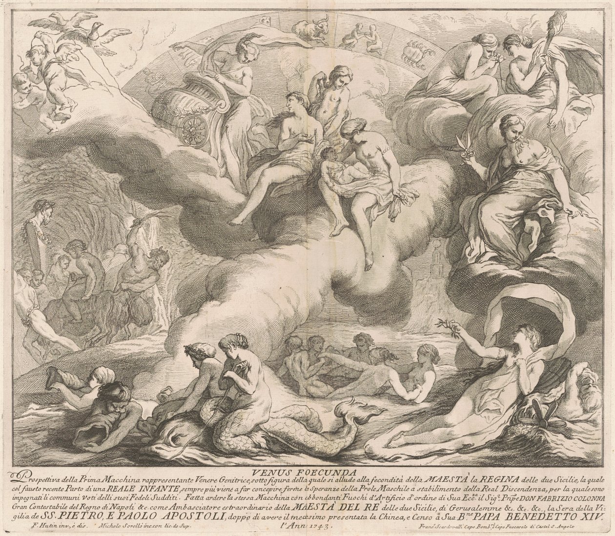 La Primera Máquina para la Chinea de 1743: Venus Genetrix de after François Hutin Miguel de Sorellò