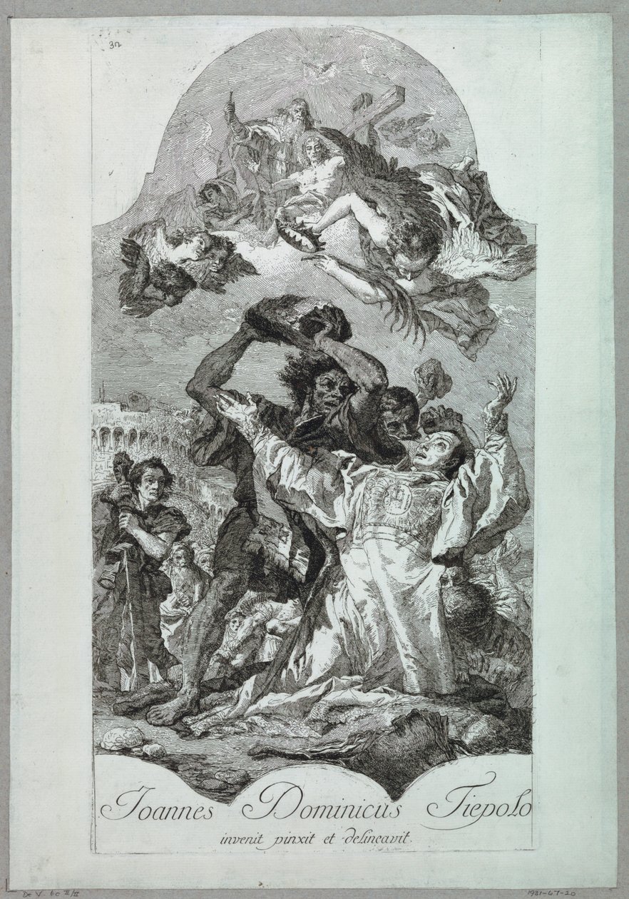 Martirio de San Esteban de after Giovanni Battista Tiepolo