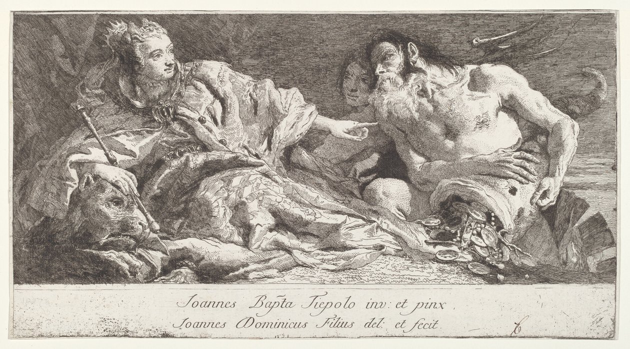 Venecia recibiendo el homenaje de Neptuno de after Giovanni Battista Tiepolo Giovanni Domenico Tiepolo
