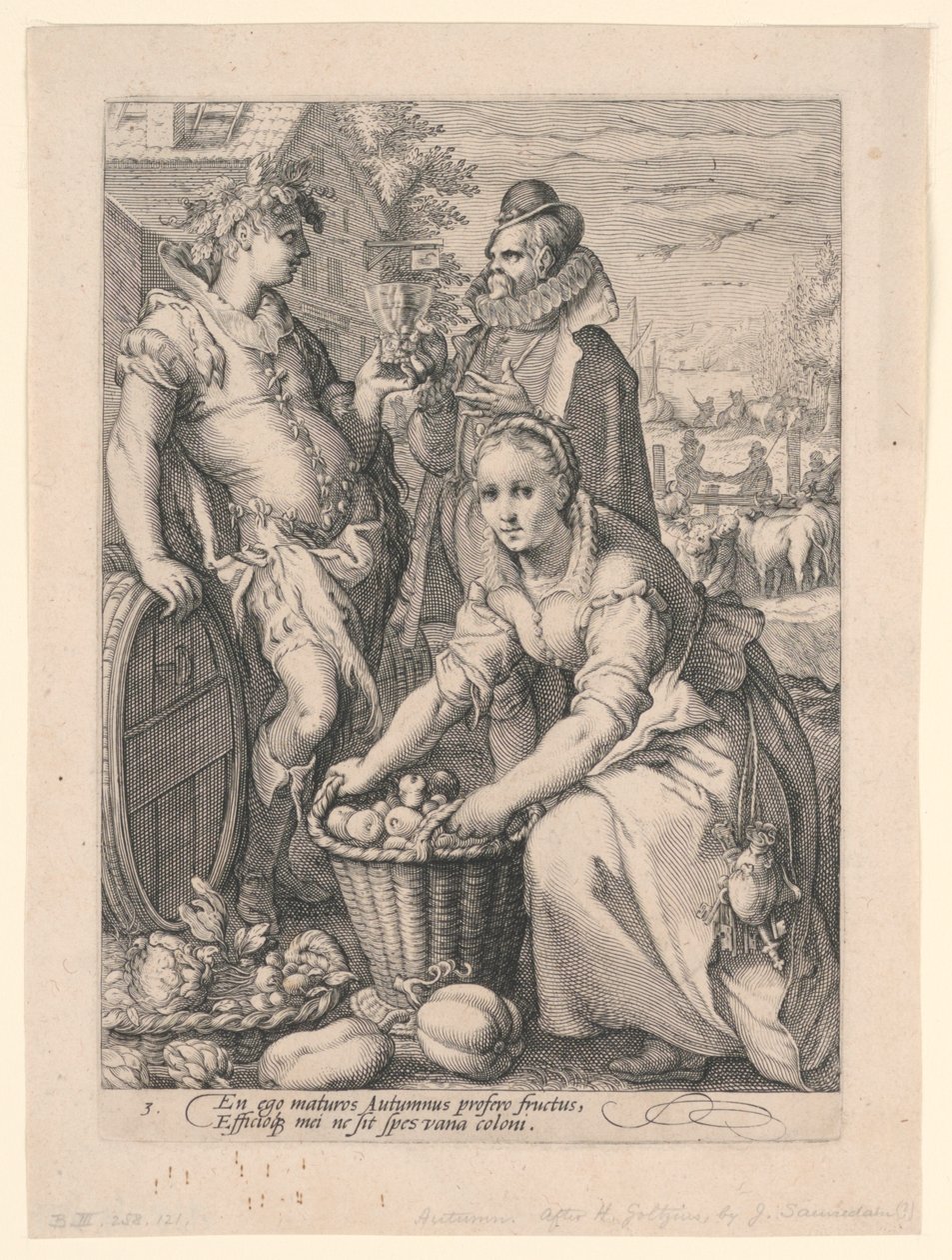 Las Cuatro Estaciones (Otoño) de after Hendrik Goltzius