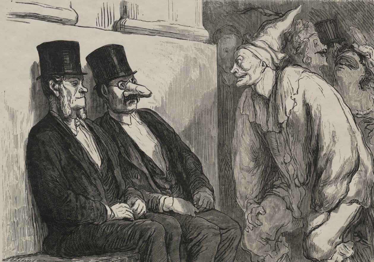 En el baile de la ópera: te diviertes demasiado de after Honoré Daumier