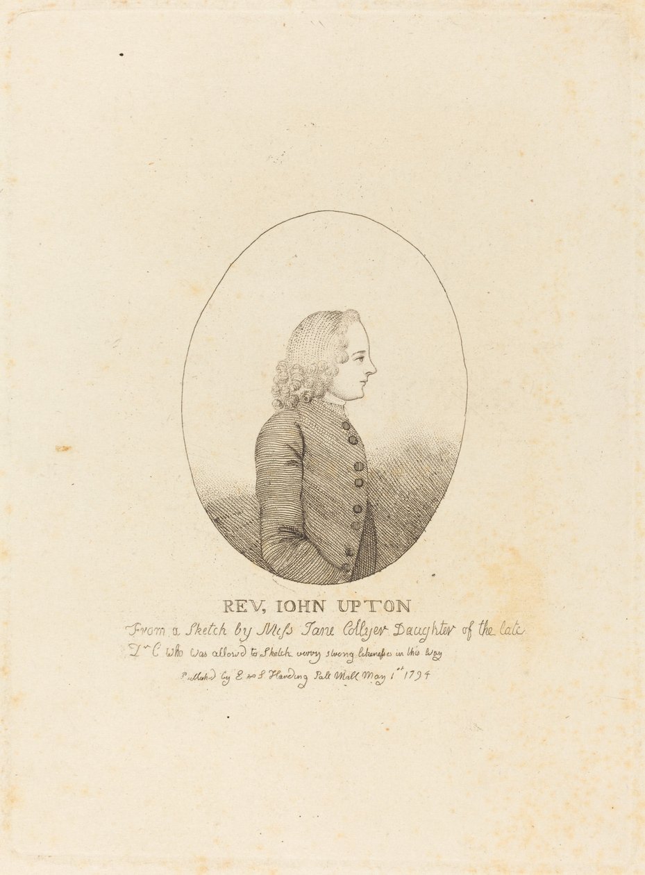 Reverendo John Upton de after Jane Collyer