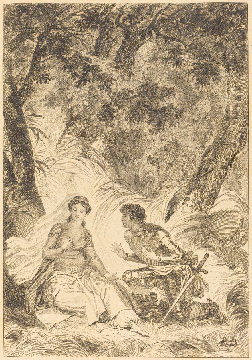 La prometida del rey de Garbe: El caballero de after Jean Honoré Fragonard