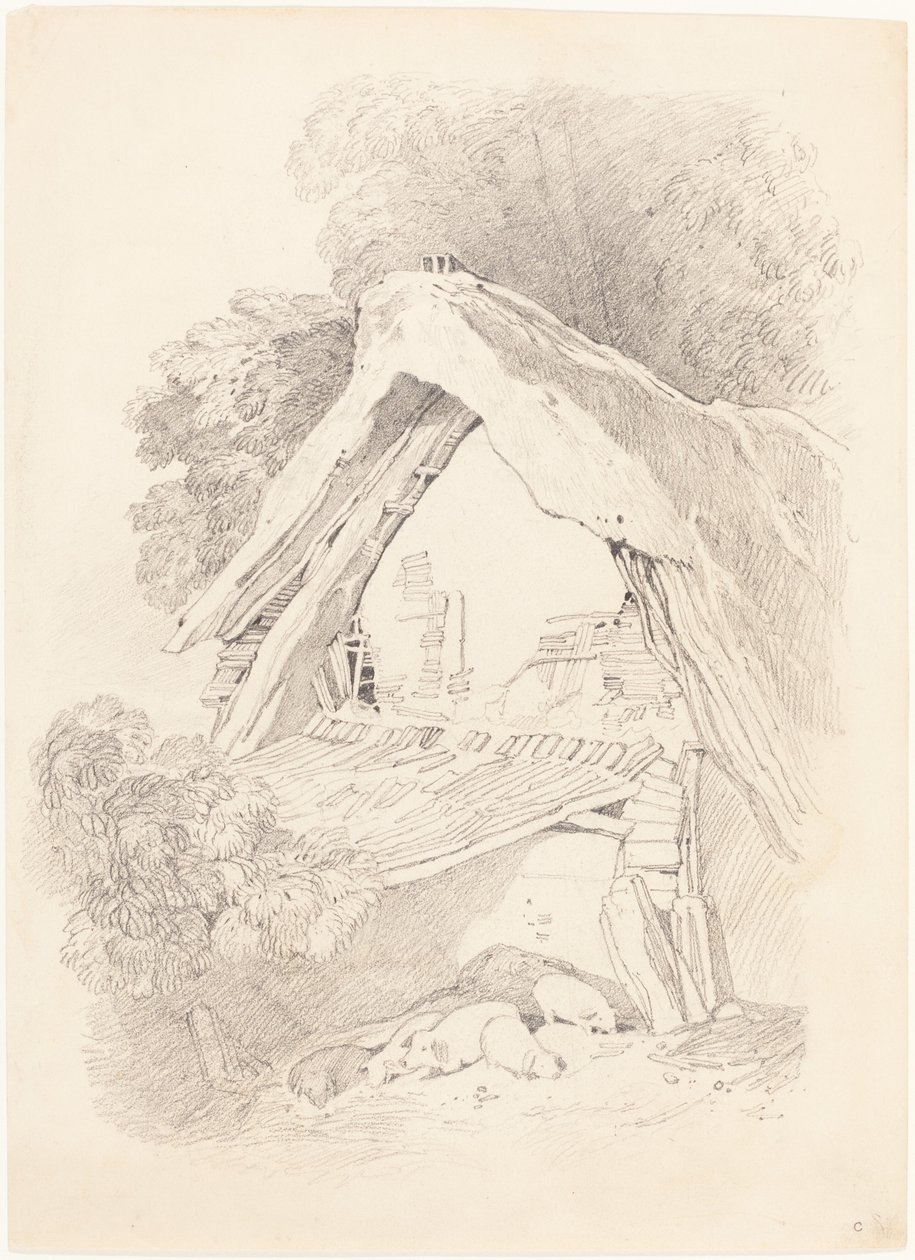 Cabaña en Diss de after John Sell Cotman British 19th Century
