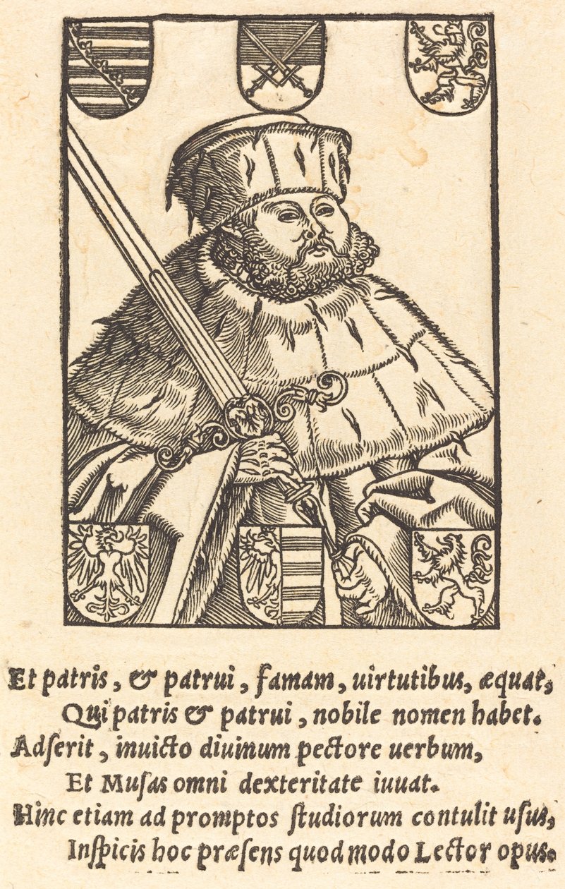 Juan Federico el Magnánimo, en Vestiduras Electorales (izquierda) de after Lucas Cranach the Younger