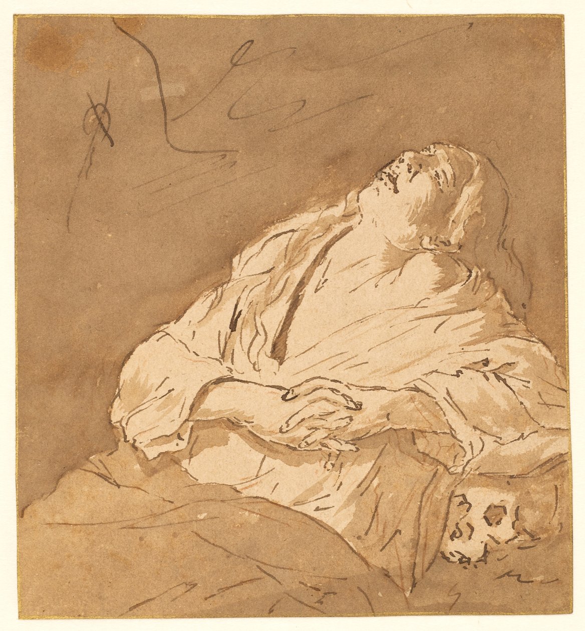 Santa María Magdalena en éxtasis de after Michelangelo Merisi da Caravaggio