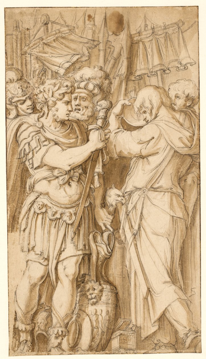 Escena de la historia romana de after Polidoro da Caravaggio