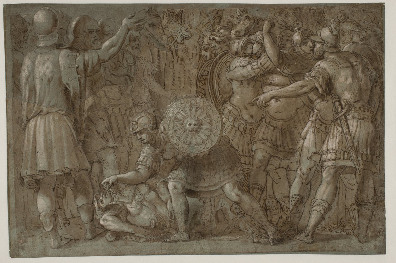 Escena de la historia romana de after Polidoro da Caravaggio