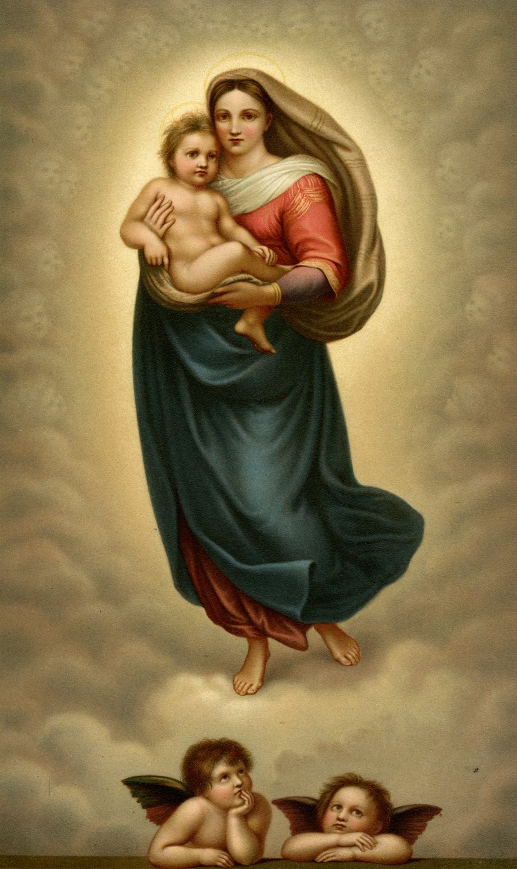 Madonna de San Sisto, Madonna Sistina de after Raphael